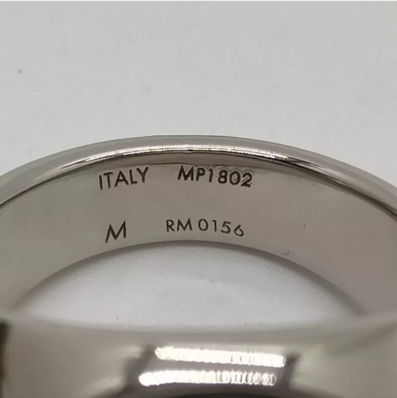 LOUIS VUITTON RING MP1802 SILVER BLACK - Picture 5 of 11